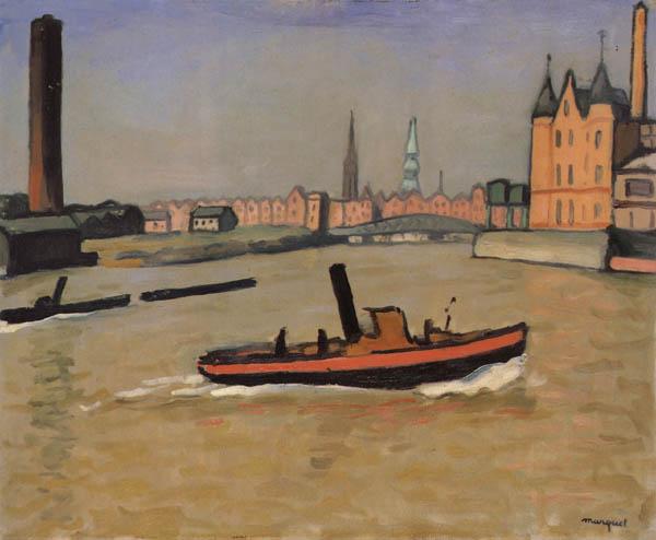 Marquet, Albert The Port of Hamburg oil painting image